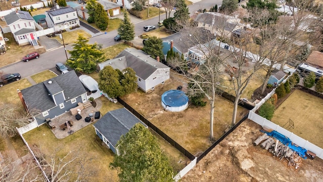 aerial view featuring a residential view