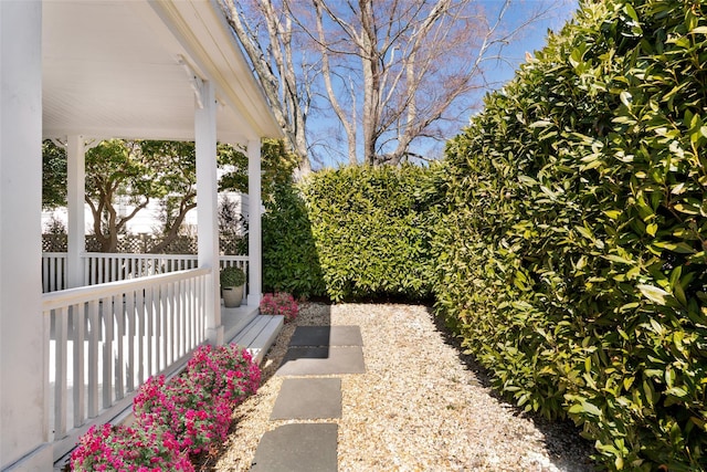 view of patio / terrace featuring covered porch