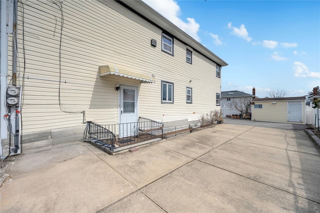 rear view of house with a patio area