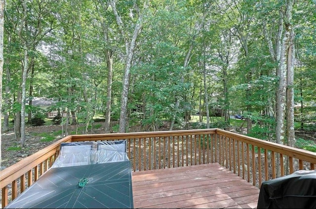 deck with grilling area