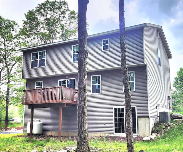 164 Lake Shore Dr E, Rock Hill, NY 12775 - back of house featuring a deck