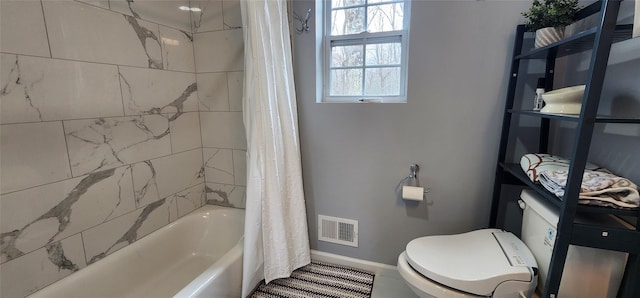 164 Lake Shore Dr E, Rock Hill, NY 12775 - full bathroom with toilet and shower / tub combo with curtain
