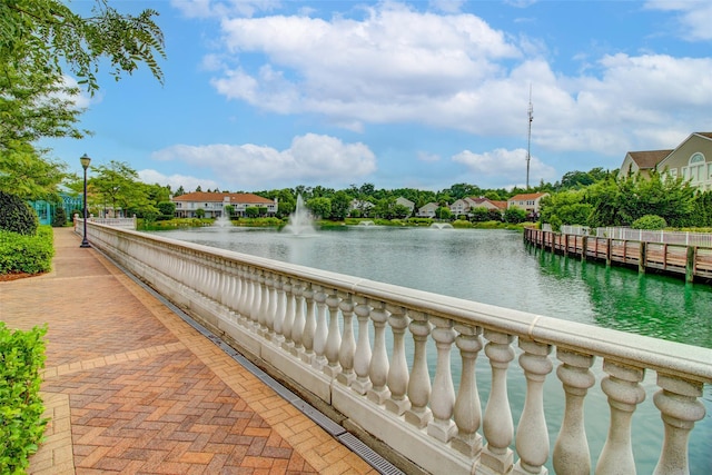 water view with a residential view