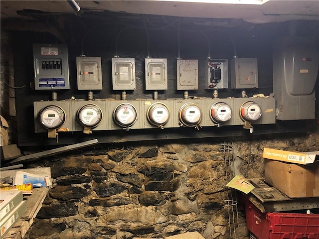 utility room featuring electric panel