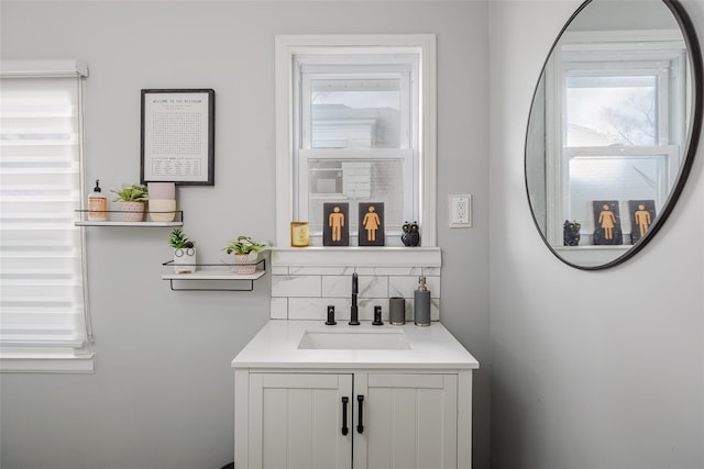 bathroom featuring vanity