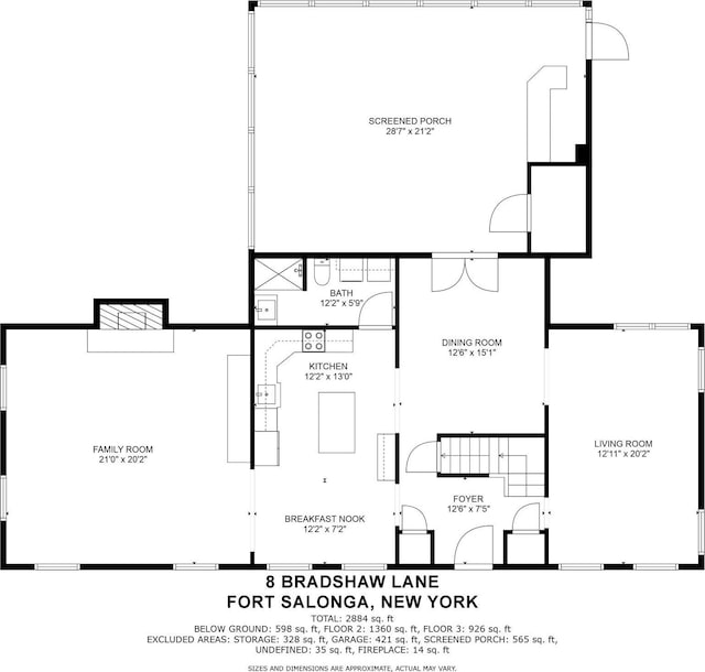 8 Bradshaw Ln, Northport, NY 11768 - floor plan
