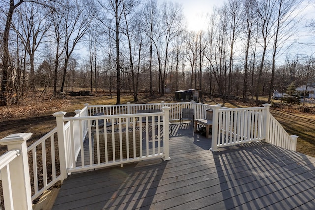 view of wooden terrace