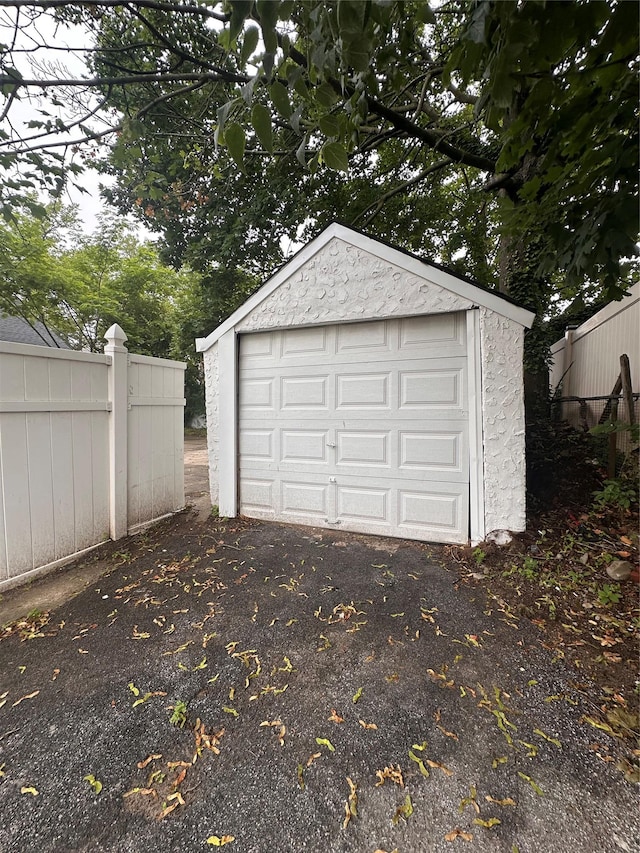 223-45 113th Dr, Queens Village, NY 11429 - detached garage with asphalt driveway