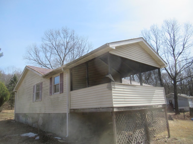 view of home's exterior