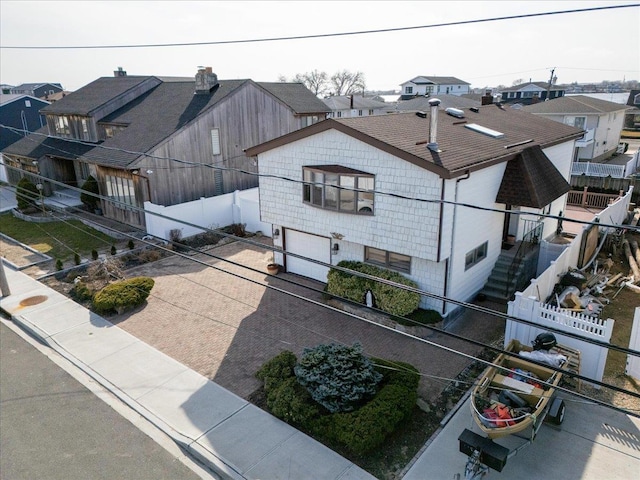 exterior space with a residential view