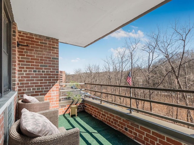 view of balcony