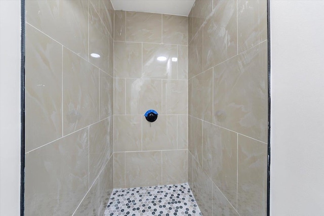 full bathroom featuring a tile shower