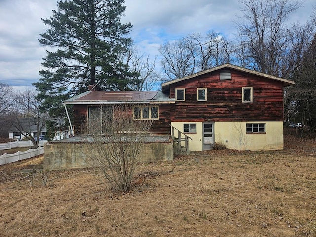 view of rear view of house