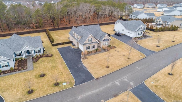 drone / aerial view featuring a residential view