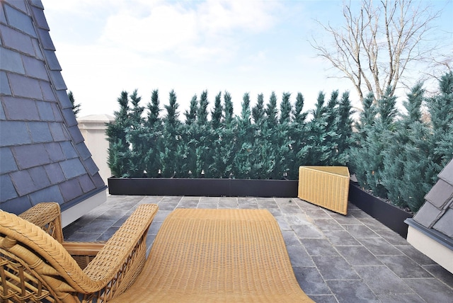 view of patio / terrace featuring a balcony