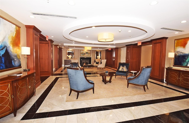 lobby featuring visible vents