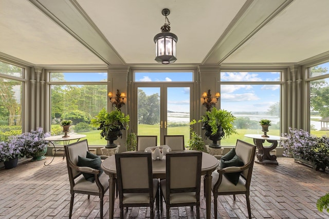 view of sunroom / solarium