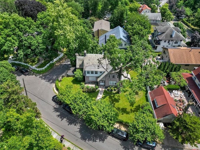 birds eye view of property featuring a residential view