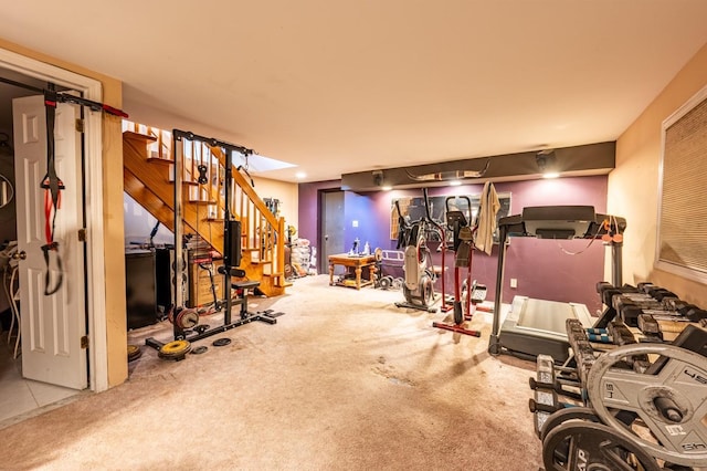 3125 Spencer Dr, Bronx, NY 10465 - interior space featuring stairway and carpet floors