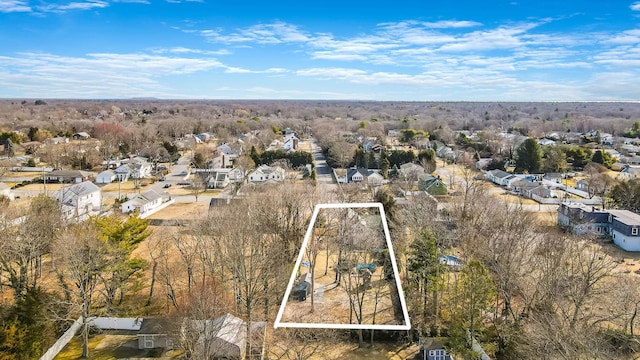 aerial view featuring a residential view