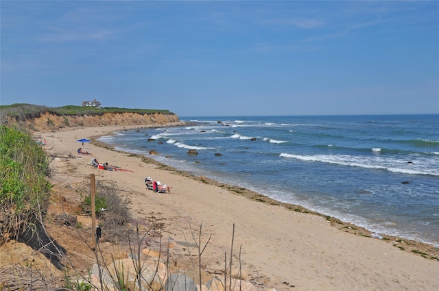 property view of water with a view of the beach