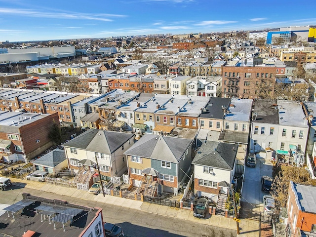 aerial view featuring a residential view