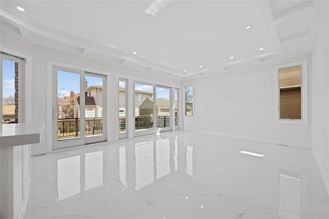 48 Moore St, New Hyde Park, NY 11040 - empty room featuring recessed lighting and a raised ceiling