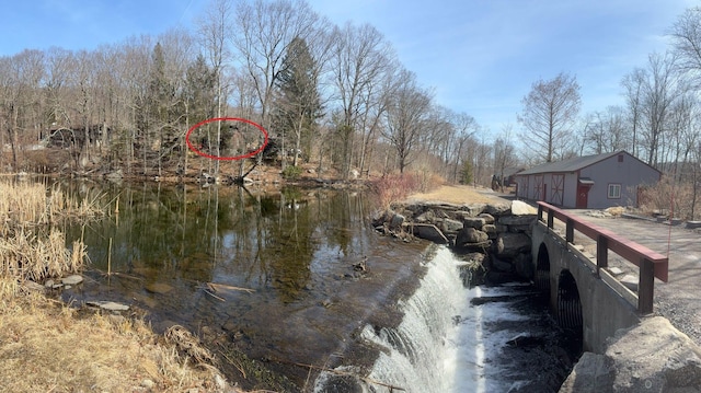 view of water feature