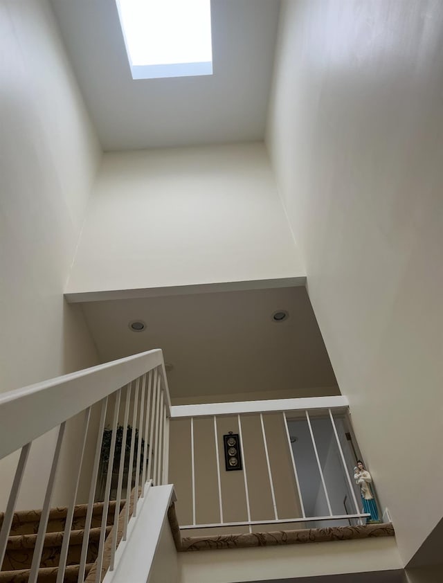 view of stairway
