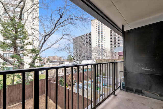 view of balcony