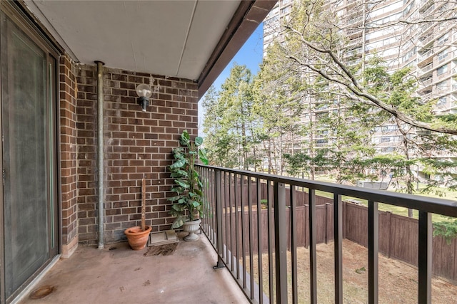 view of balcony