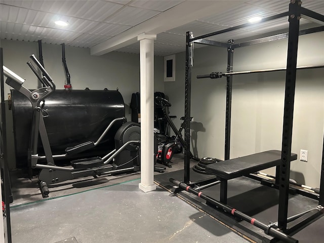 view of workout room