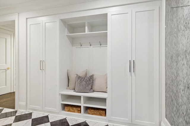 133 Spring Rd Unit 8, Huntington, NY 11743 - mudroom featuring marble finish floor