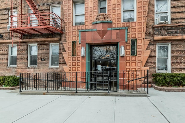 view of exterior entry