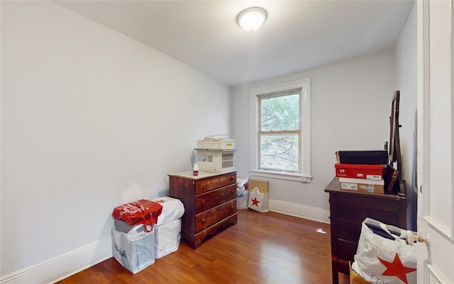 32-25 30th St, Long Island City, NY 11106 - bedroom with wood finished floors and baseboards