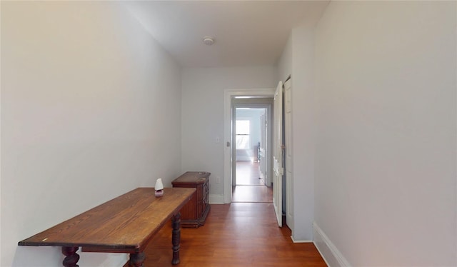 32-25 30th St, Long Island City, NY 11106 - corridor featuring baseboards and wood finished floors