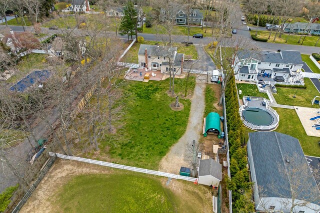 14 Hillside Ave, Saint James, NY 11780 - aerial view of property and surrounding area with nearby suburban area