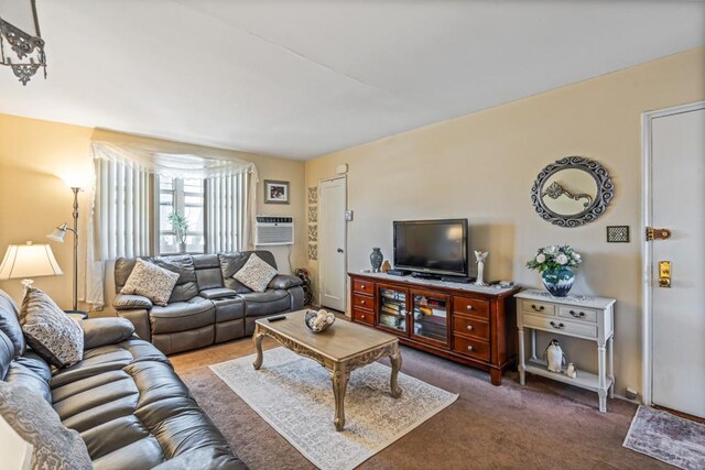 58-30 251st St Unit 2Nd, Little Neck, NY 11362 - living room with carpet flooring and a wall mounted AC