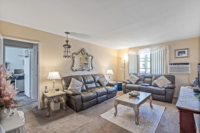 58-30 251st St Unit 2Nd, Little Neck, NY 11362 - carpeted living room featuring a wall unit AC