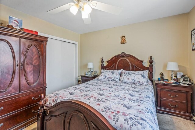 58-30 251st St Unit 2Nd, Little Neck, NY 11362 - carpeted bedroom with a closet and ceiling fan
