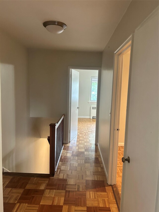 3317 Hone Ave, Bronx, NY 10469 - corridor with baseboards and radiator heating unit