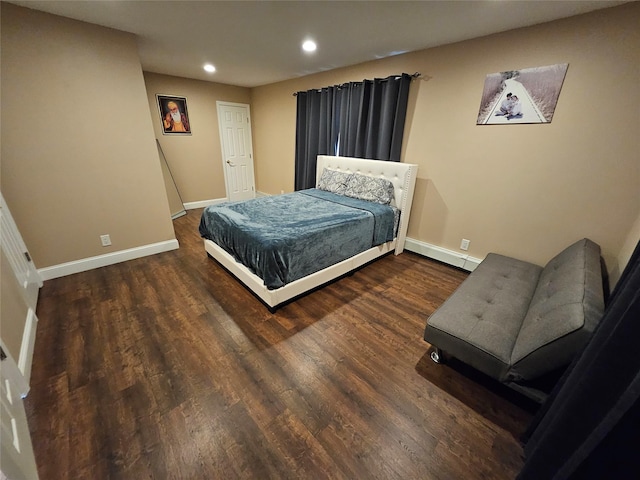 7 Raynham Rd, Glen Cove, NY 11542 - bedroom featuring recessed lighting, baseboards, and wood finished floors