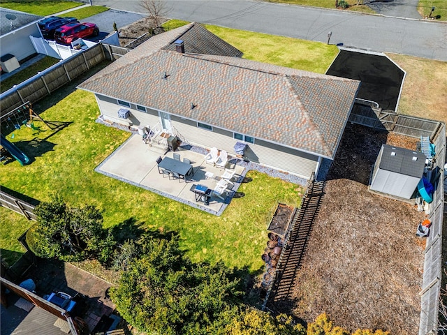 birds eye view of property