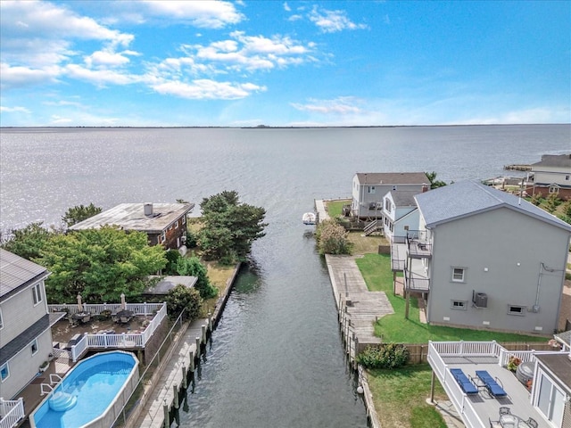 125 S Bay Dr, Babylon, NY 11702 - water view featuring a fenced backyard
