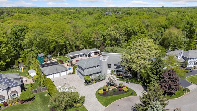 10 Crick Holly Ln, East Islip, NY 11730 - drone / aerial view of a heavily wooded area
