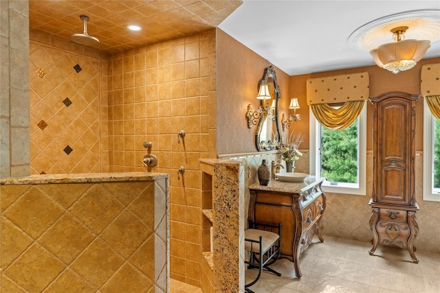 10 Crick Holly Ln, East Islip, NY 11730 - bathroom featuring vanity and walk in shower