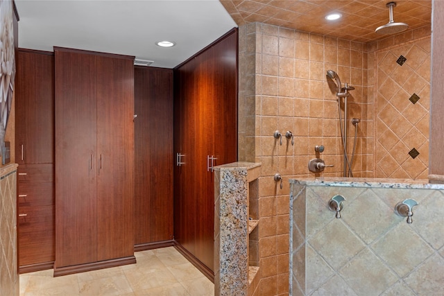 10 Crick Holly Ln, East Islip, NY 11730 - bathroom featuring recessed lighting and walk in shower