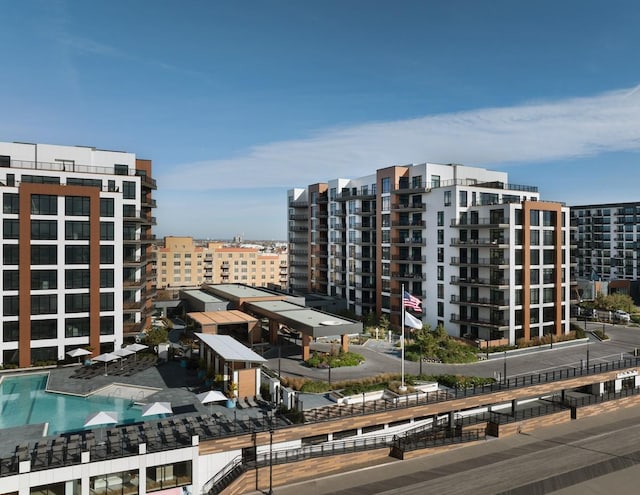 view of property with a city view