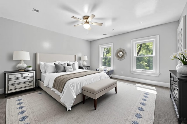285 Grand St, Croton-On-Hudson, NY 10520 - carpeted bedroom featuring baseboards and a ceiling fan