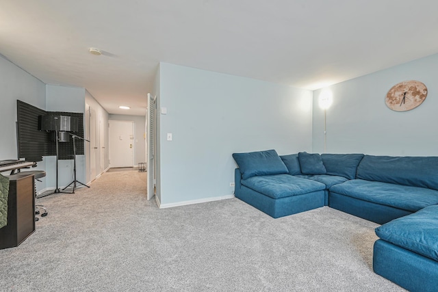 8900 170th St Unit 7N, Jamaica, NY 11432 - living area with carpet and baseboards